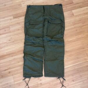 Vintage Military Chemical Protective Cargo Trousers – Olive Green Utility Pants
